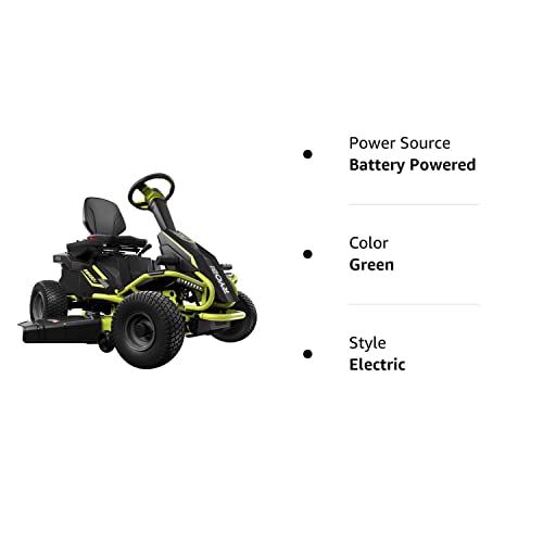 Ryobi 38" Battery Electric Rear Engine Riding Lawn Mower RY48110