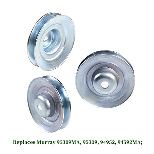 POSEAGLE 3 Pack 1001200MA Jackshaft Housing Assembly with 95309MA Pulley 37X66MA, 37X89MA Belt Replaces Murray 1001200MA, 1001194MA, 1001200, 721447, 726958, 726959, 1001709MA, 95309, 94952, 094592MA