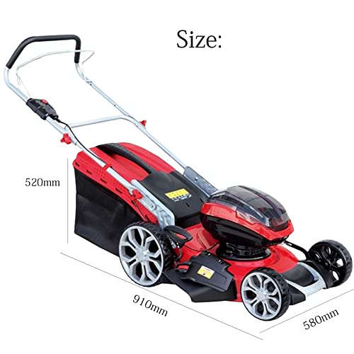 KEINXOW 3 in 1 Lithium-Ion Battery Electric Lawn Mowers 2 * 36V Portable Cordless Walk-Behind Lawn Mowers 48cm Cutting Width 5 Adjustable Cutting Heights