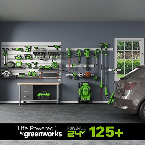 Greenworks 2 x 24V (48V) 21" Brushless Cordless Self-Propelled Lawn Mower, (4) 4.0Ah USB Batteries and (2) Dual Port Rapid Chargers