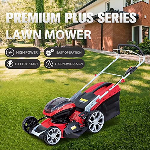 KEINXOW 3 in 1 Lithium-Ion Battery Electric Lawn Mowers 2 * 36V Portable Cordless Walk-Behind Lawn Mowers 48cm Cutting Width 5 Adjustable Cutting Heights